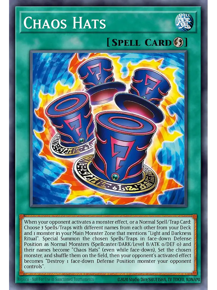 Chaos Magical Hats - CORI-EN046 - Super Rare 1st Edition 1
