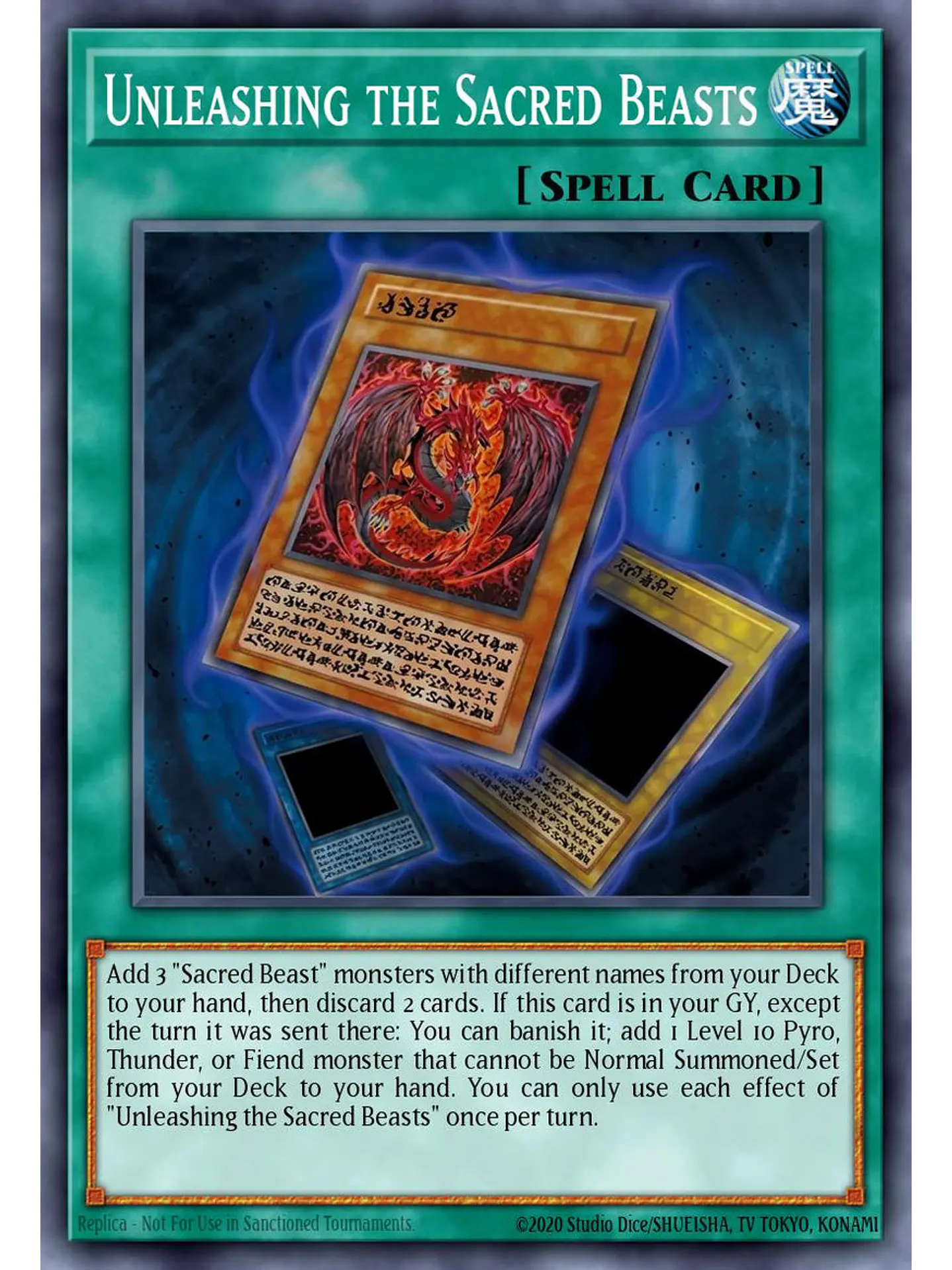 Sacred Beasts Released - CORI-EN047 - Super Rare 1st Edition 1