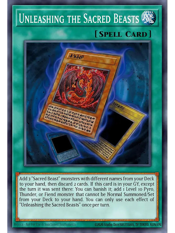Sacred Beasts Released - CORI-EN047 - Super Rare 1st Edition 1