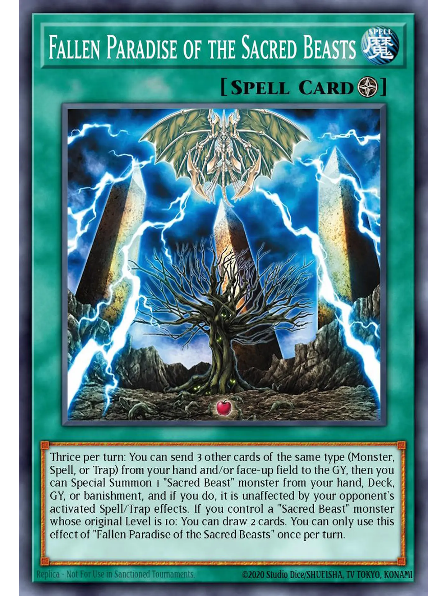 Fallen Paradise of the Sacred Beasts - CORI-EN048 - Common 1st Edition 1