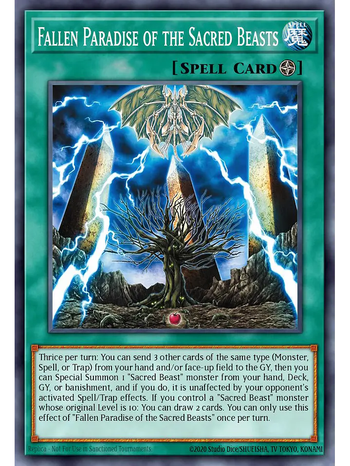 Fallen Paradise of the Sacred Beasts - CORI-EN048 - Common 1st Edition 1