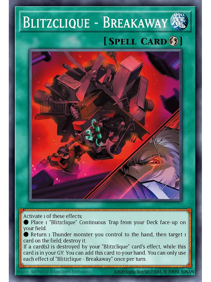 Blitzclique - Breakaway - CORI-EN051 - Super Rare 1st Edition 1