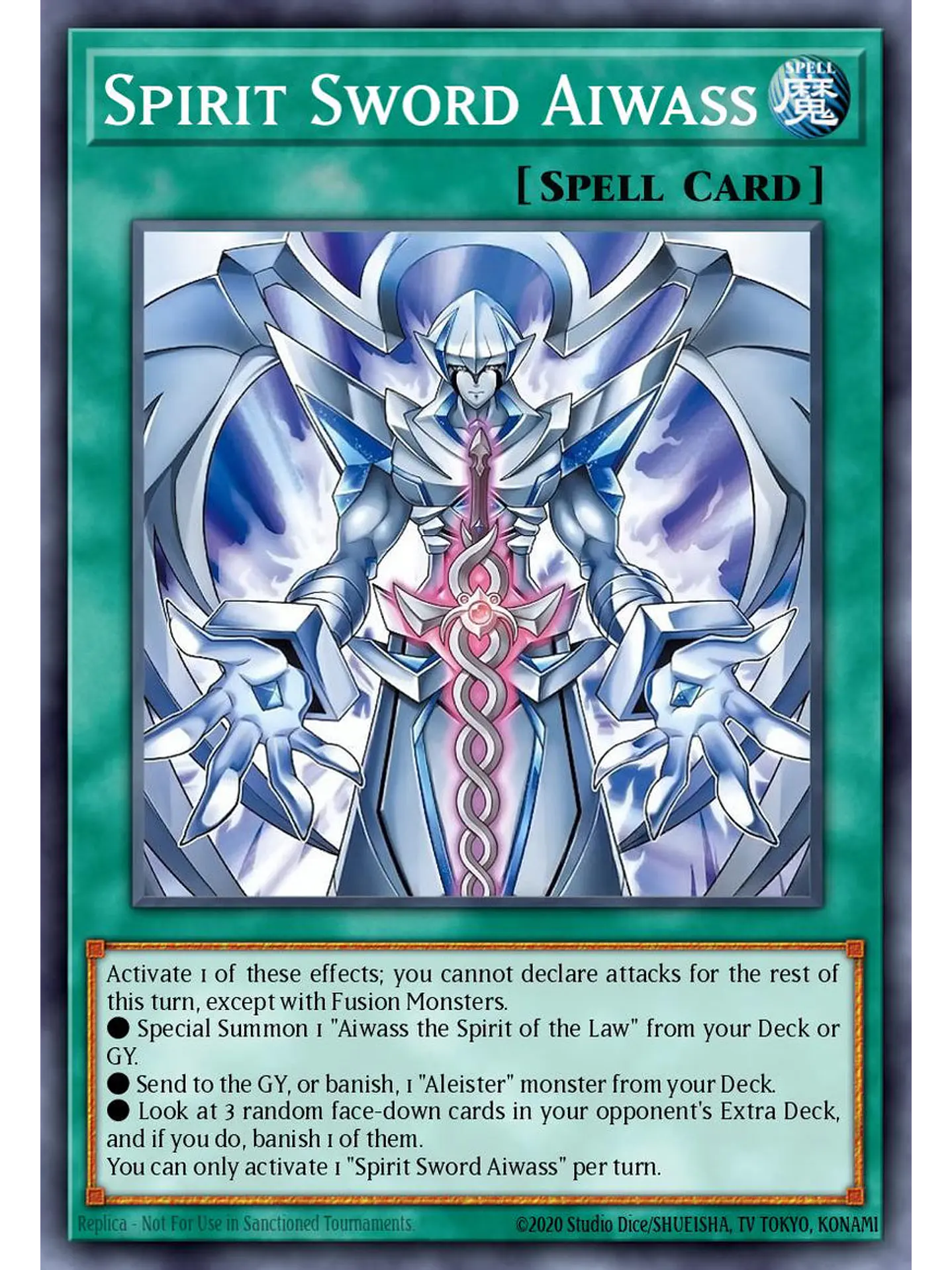 Sacred Spirit Sword Aiwass - CORI-EN054 - Common 1st Edition 1
