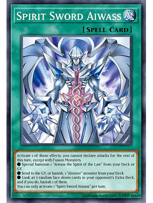 Sacred Spirit Sword Aiwass - CORI-EN054 - Common 1st Edition
