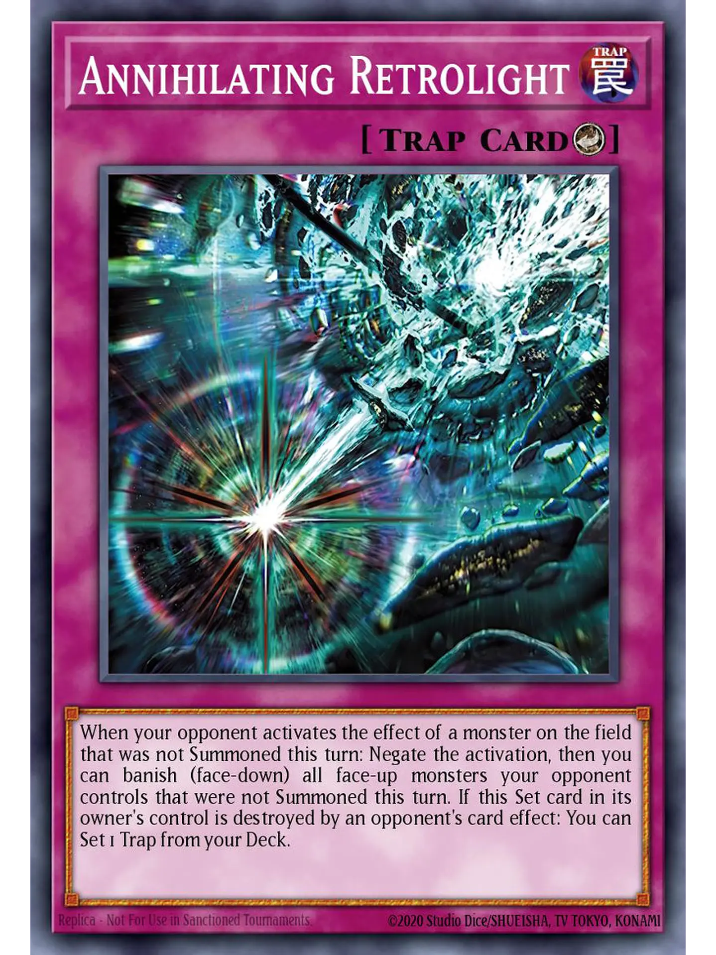 Annihilate Retroglight - CORI-EN079 - Ultra Rare 1st Edition 1