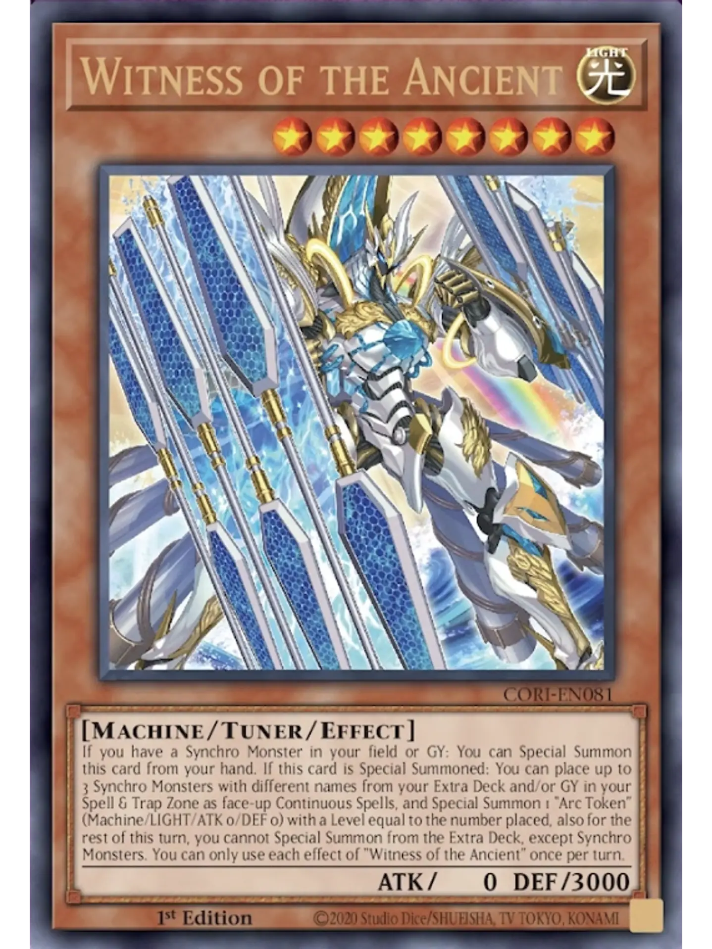 Witness of the Ancient - CORI-EN081 - Ultra Rare 1st Edition 1