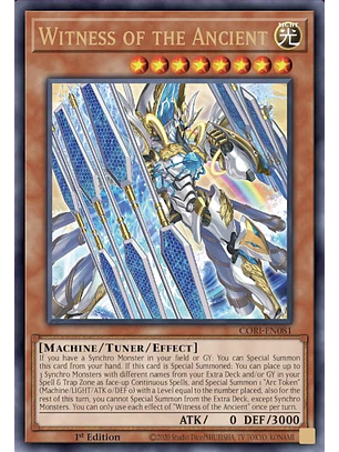Witness of the Ancient - CORI-EN081 - Secret Rare 1st Edition