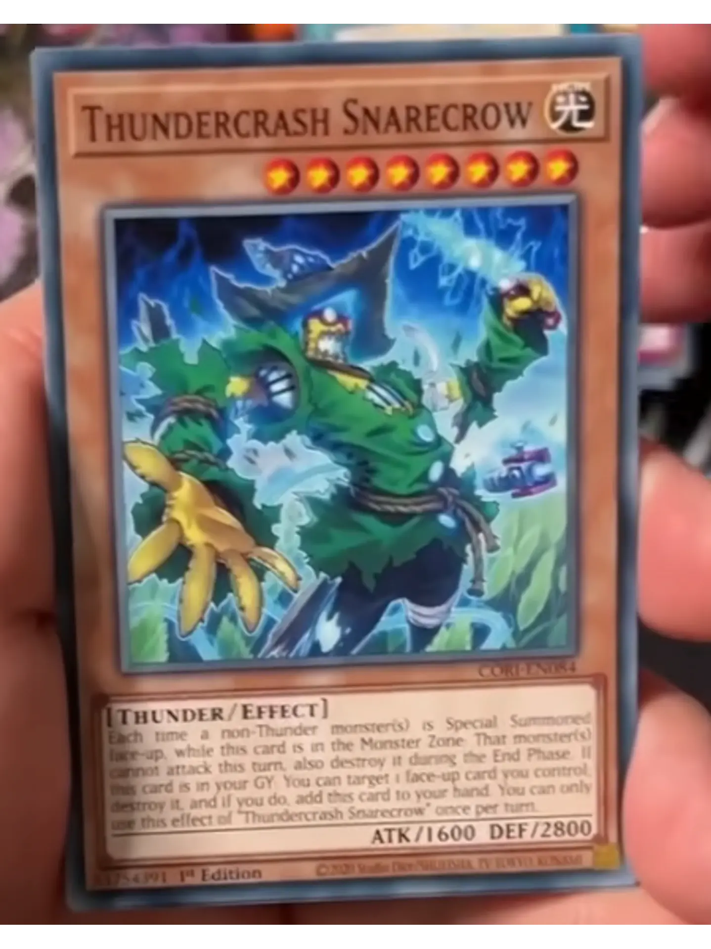 Thundercrash Snarecrow - CORI-EN084 - Common 1st Edition 1