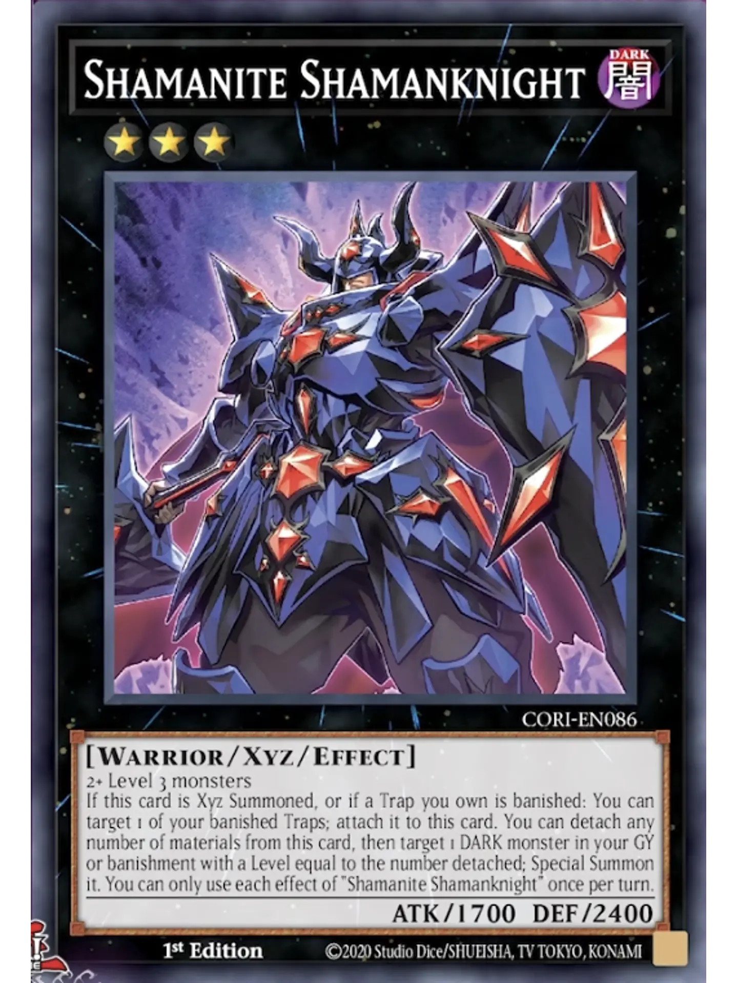 Shamanite Shamanknight - CORI-EN086 - Common 1st Edition 1