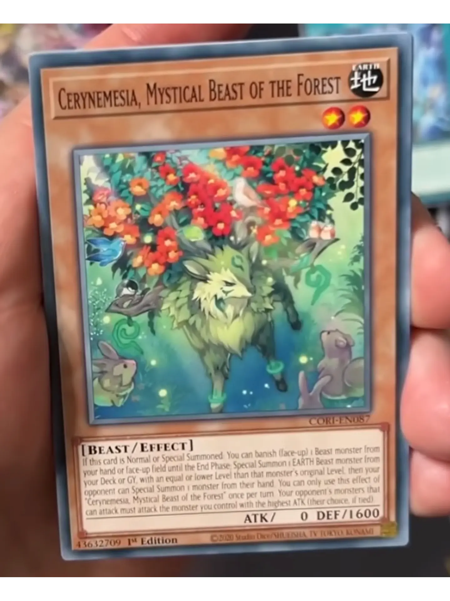 Cerynemesia, Mystical Beast of the Forest - CORI-EN087 - Common 1st Edition 1