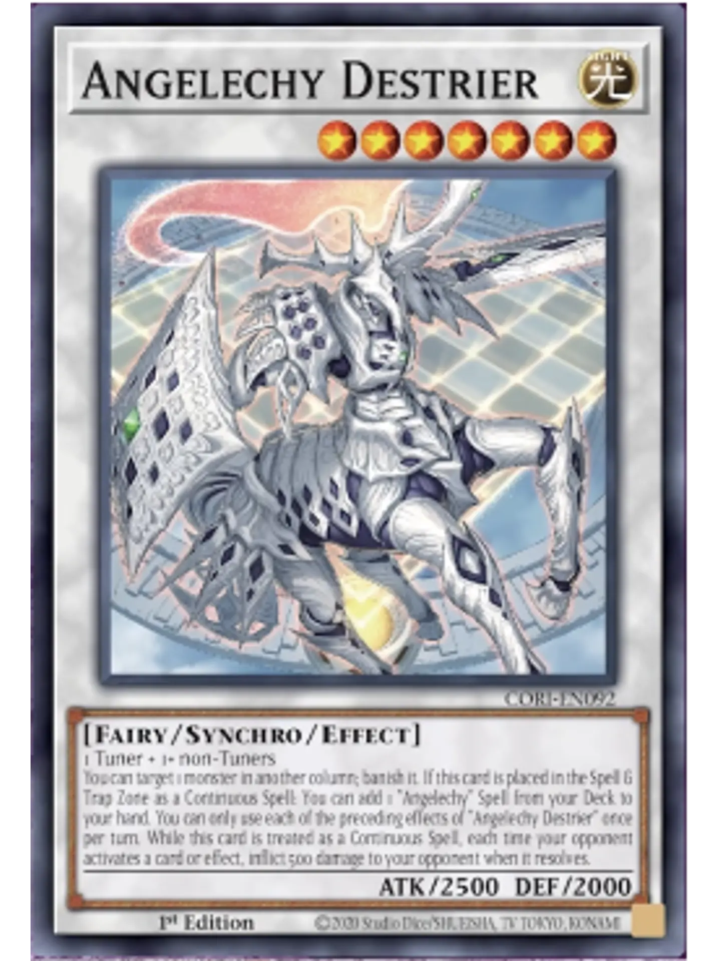 Angelechy Destrier - CORI-EN092 - Super Rare 1st Edition 1