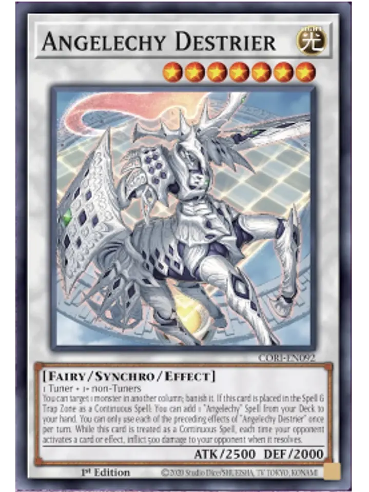 Angelechy Destrier - CORI-EN092 - Super Rare 1st Edition 1