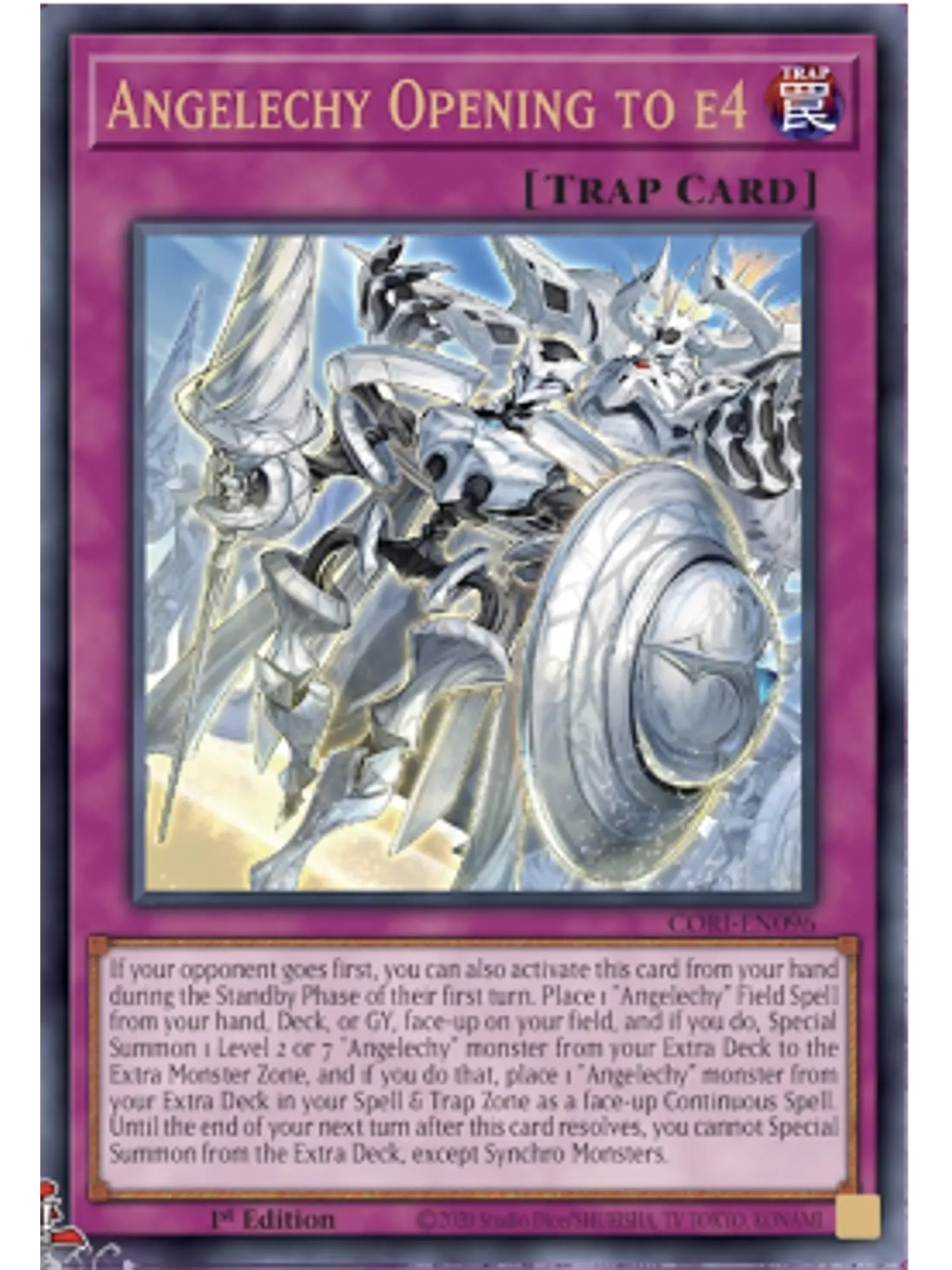 Angelechy Opening to e4 - CORI-EN096 - Ultra Rare 1st Edition 1