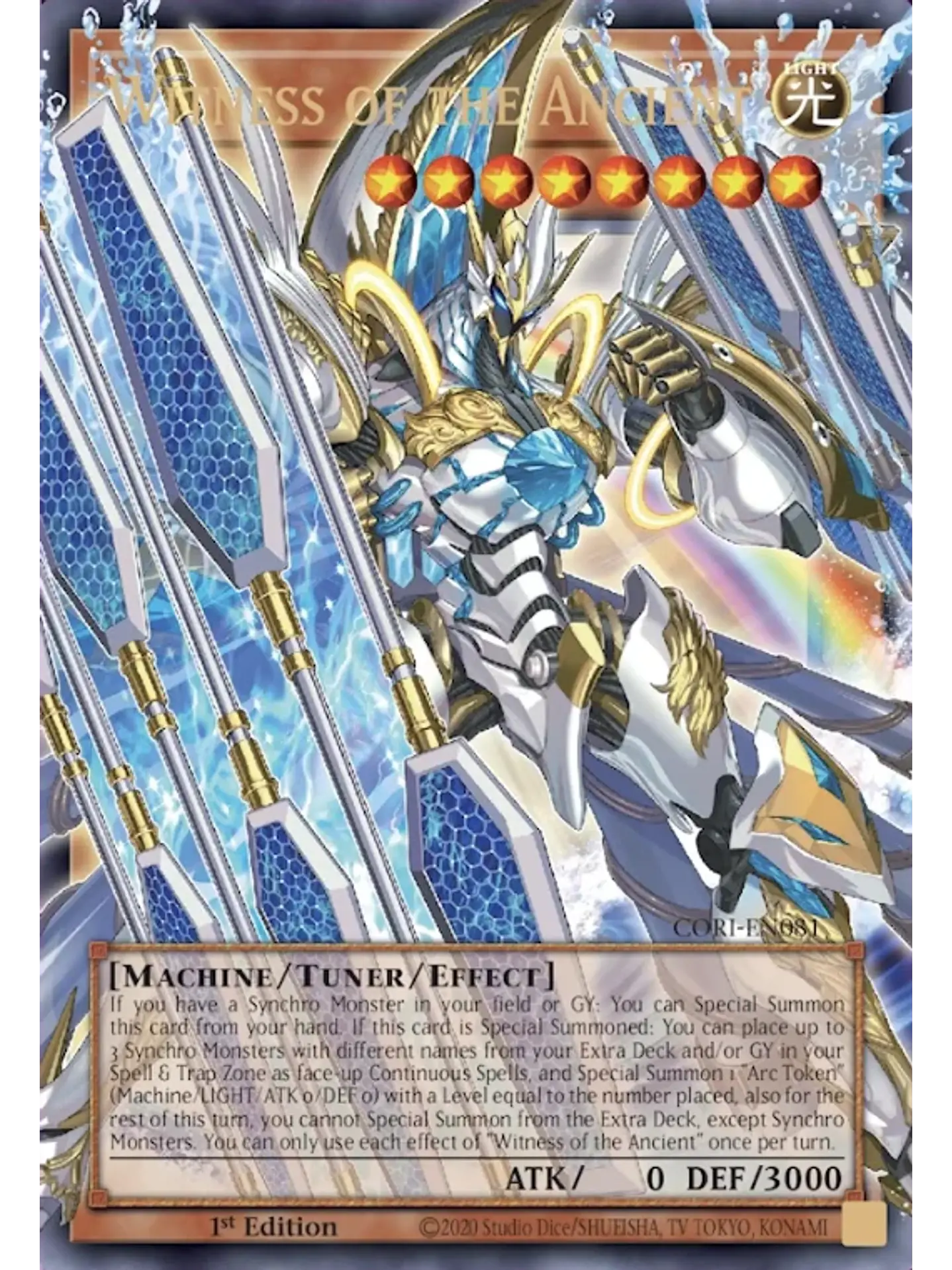 Witness of the Ancient (extended art) - CORI-EN081 - Ultra Rare 1st Edition 1