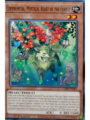 Cerynemesia, Mystical Beast of the Forest - CORI-EN087 - Common 1st Edition