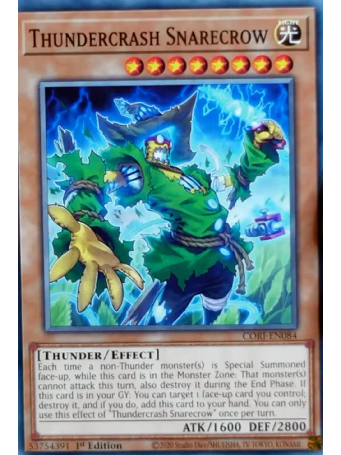Thundercrash Snarecrow - CORI-EN084 - Common 1st Edition 1