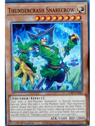 Thundercrash Snarecrow - CORI-EN084 - Common 1st Edition