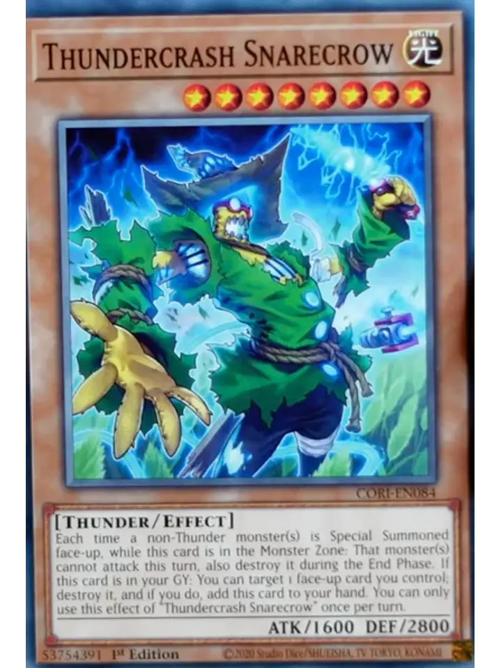 Thundercrash Snarecrow - CORI-EN084 - Common 1st Edition 1