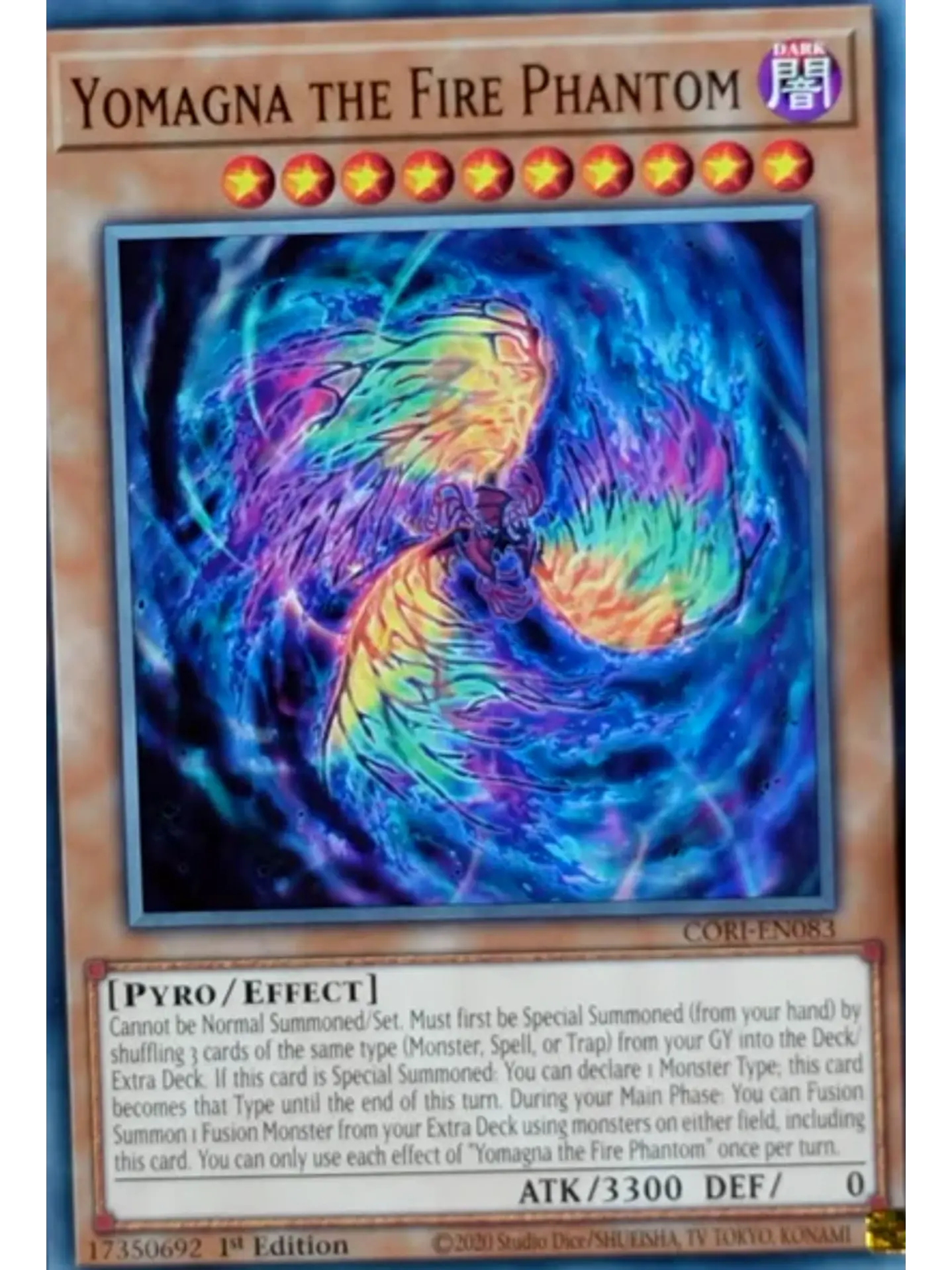 Yomagna the Fire Phantom - CORI-EN083 - Common 1st Edition 1