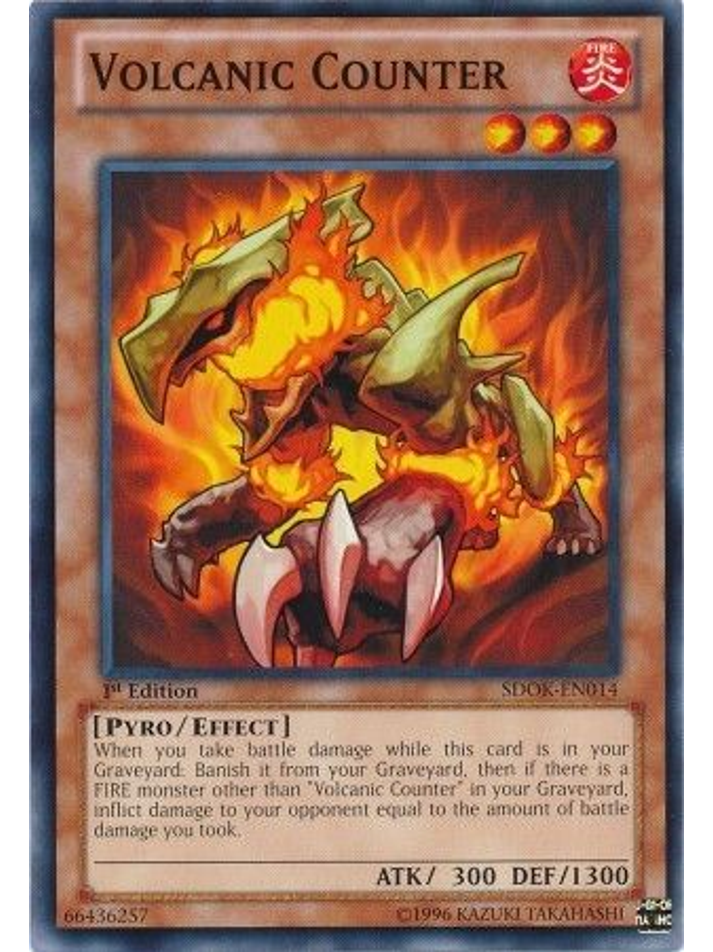 Volcanic Counter - SDOK-EN014 - Common 1st Edition 1