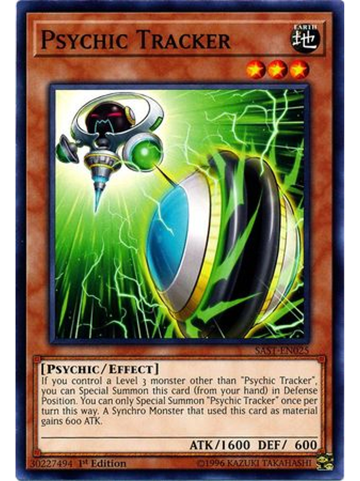 Psychic Tracker - SAST-EN025 - Common 1st Edition 1