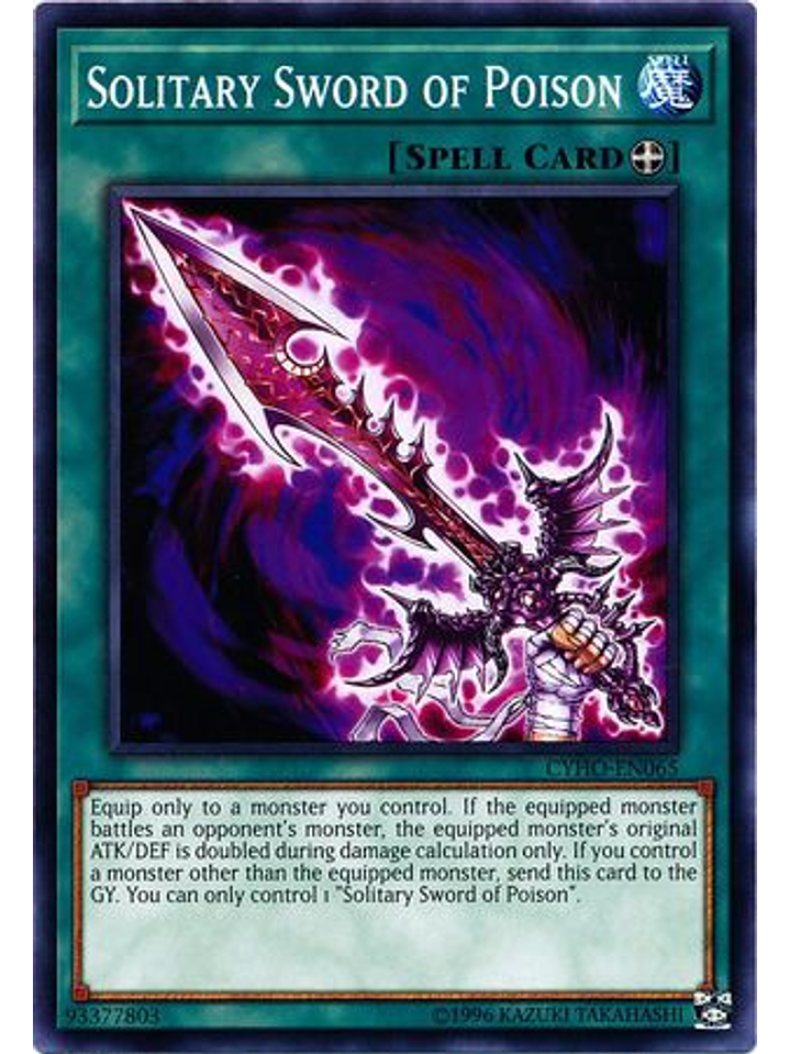 Solitary Sword of Poison - CYHO-EN065 - Common Unlimited 1