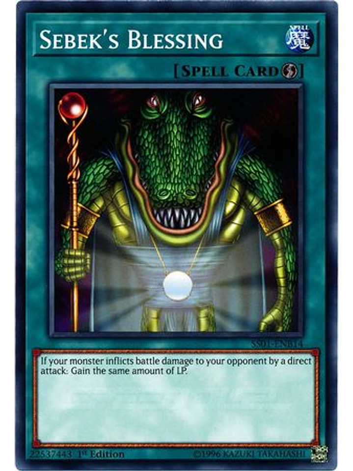 Sebek's Blessing - SS01-ENB14 - Common 1st Edition 1