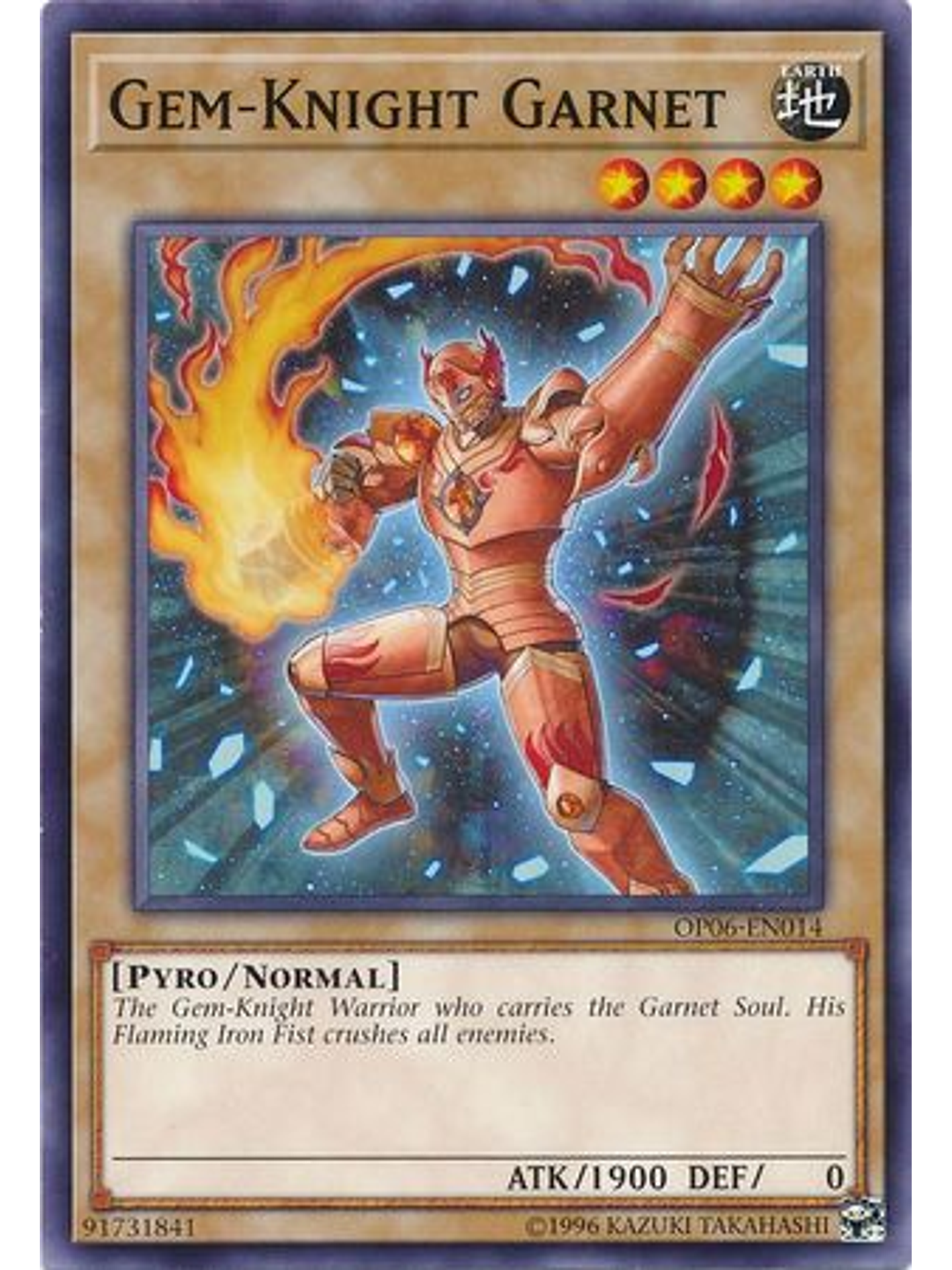 Gem-Knight Garnet - OP06-EN014 - Common 1