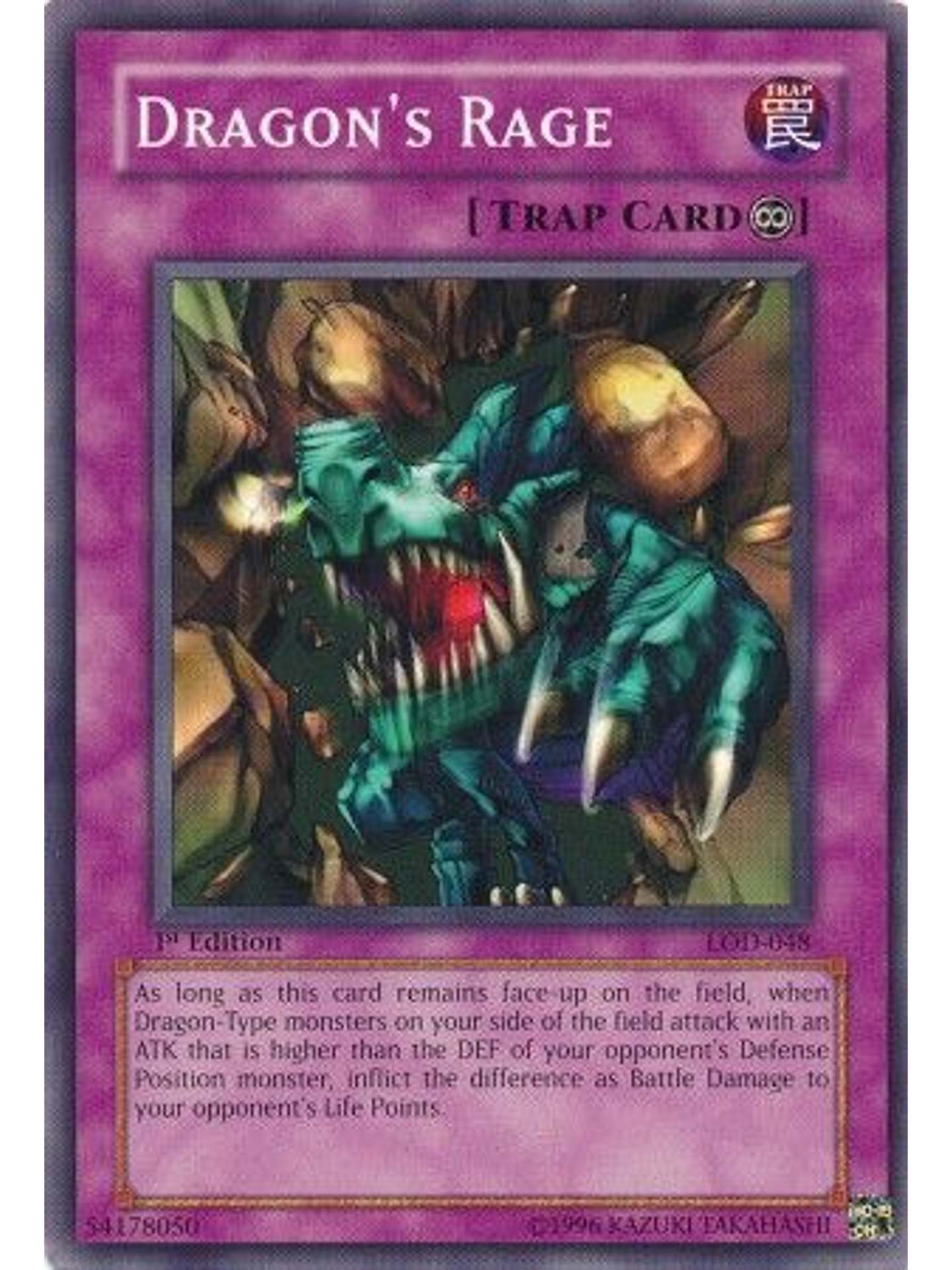 Dragon's Rage - LOD-048 - Common 1st Edition 1