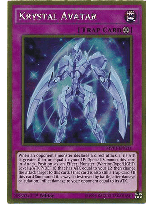 Krystal Avatar - MVP1-ENG11 - Gold Rare 1st Edition
