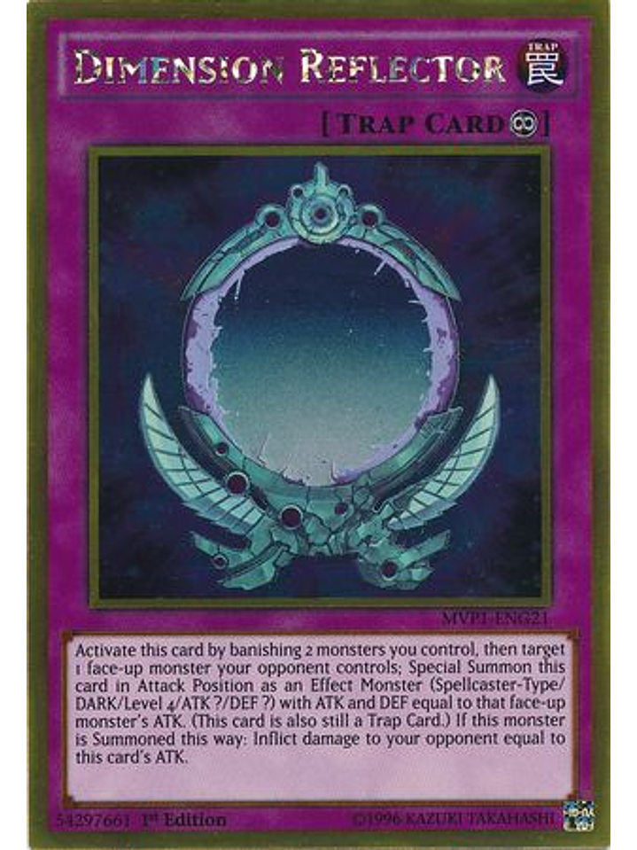 Dimension Reflector - MVP1-ENG21 - Gold Rare 1st Edition 1