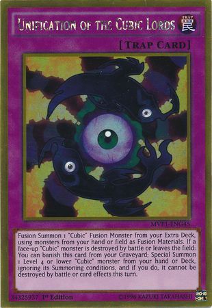 Unification of the Cubic Lords - MVP1-ENG45 - Gold Rare 1st Edition