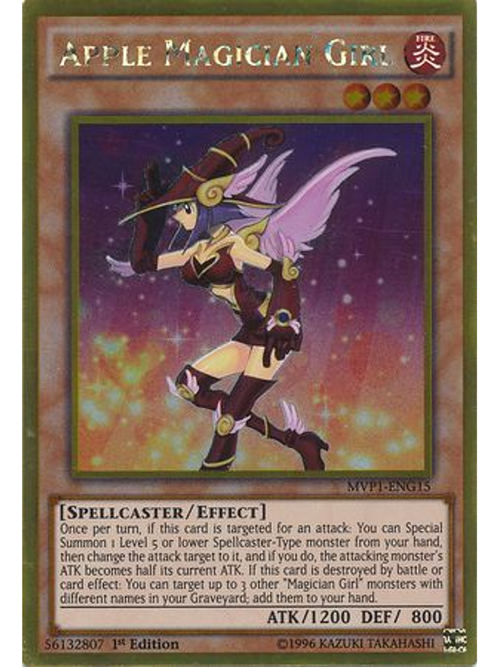 Apple Magician Girl - MVP1-ENG15 - Gold Rare 1st Edition 1
