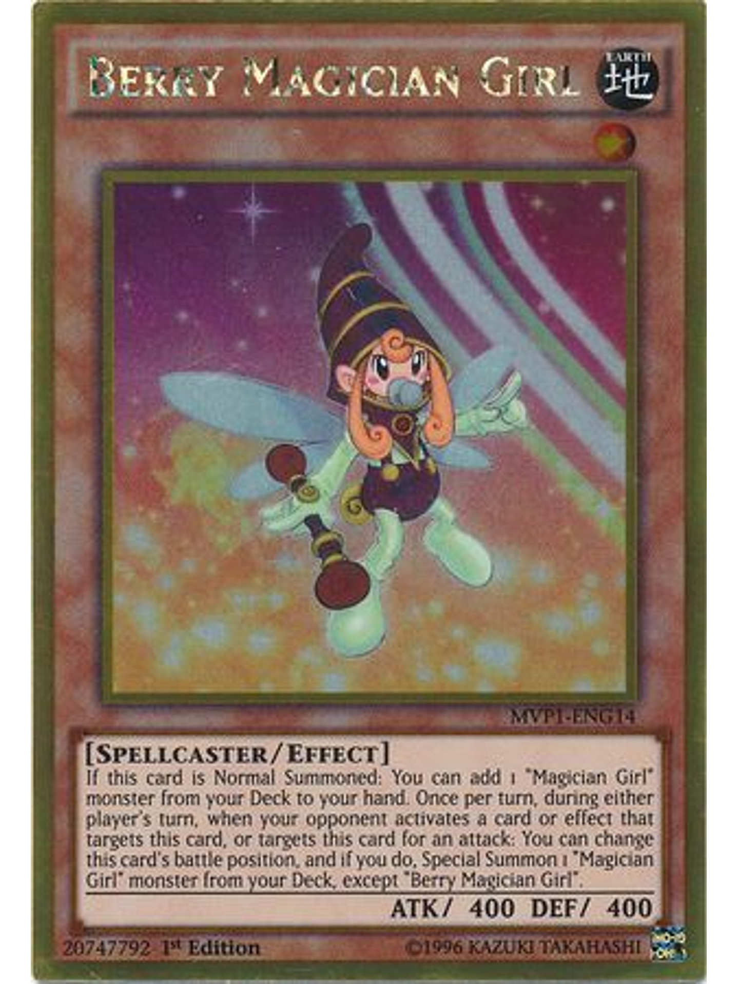 Berry Magician Girl - MVP1-ENG14 - Gold Rare 1st Edition 1