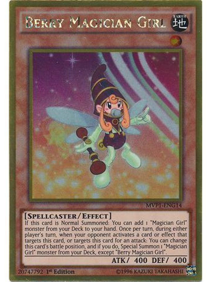 Berry Magician Girl - MVP1-ENG14 - Gold Rare 1st Edition 1