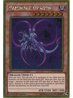 Pandemic Dragon - MVP1-ENG06 - Gold Rare 1st Edition