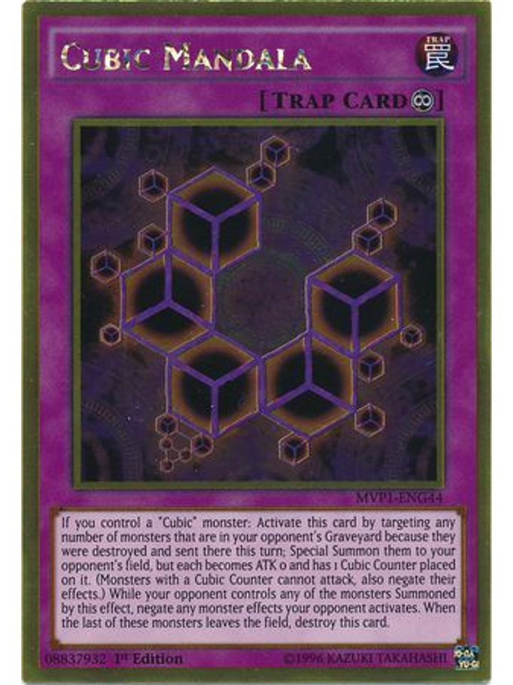 Cubic Mandala - MVP1-ENG44 - Gold Rare 1st Edition 1
