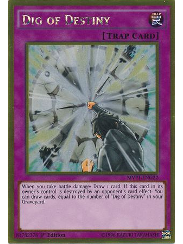 Dig of Destiny - MVP1-ENG22 - Gold Rare 1st Edition 1