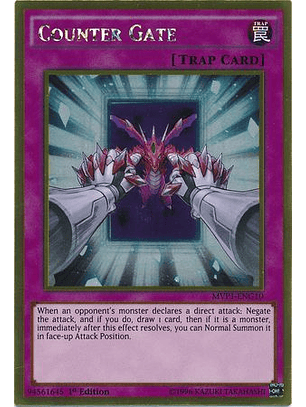 Counter Gate - MVP1-ENG10 - Gold Rare 1st Edition