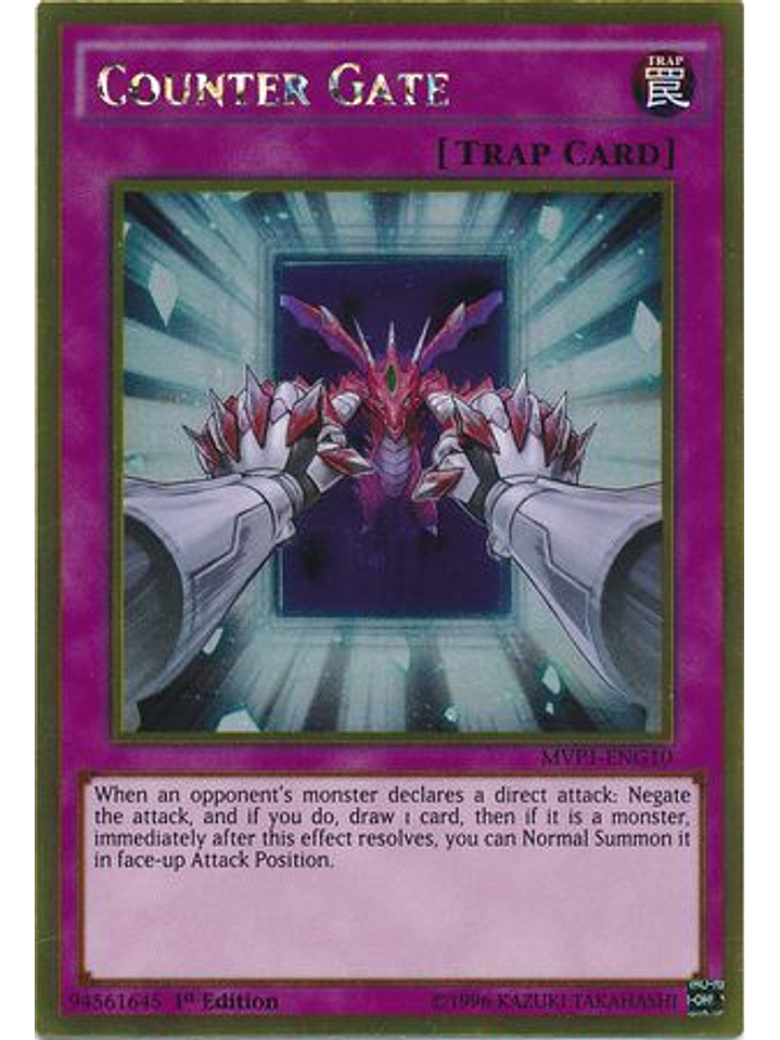 Counter Gate - MVP1-ENG10 - Gold Rare 1st Edition 1