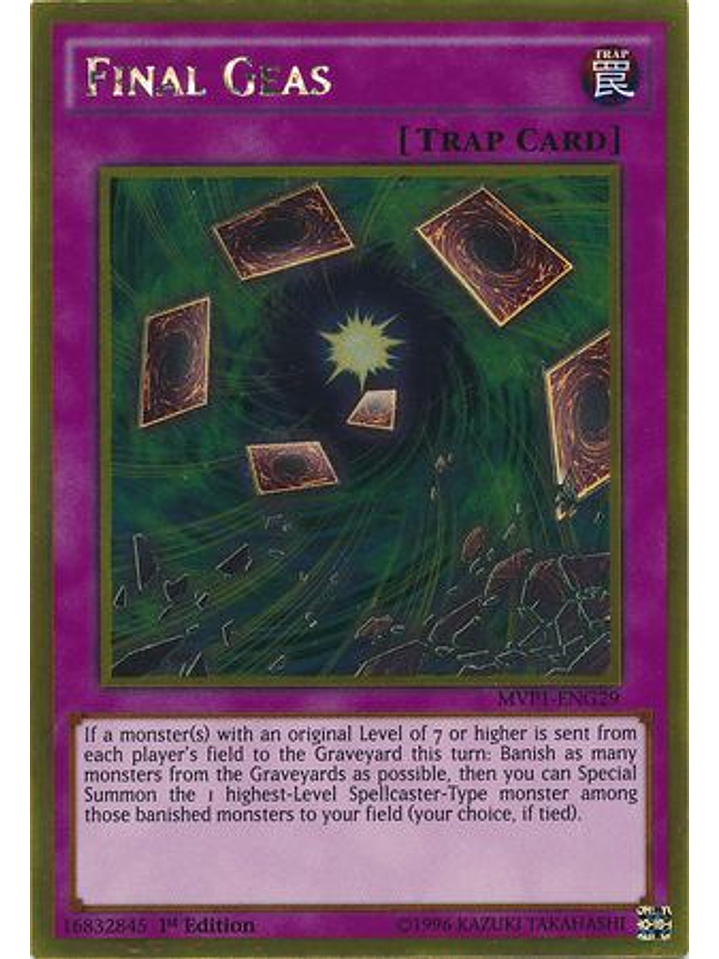 Final Geas - MVP1-ENG29 - Gold Rare 1st Edition 1