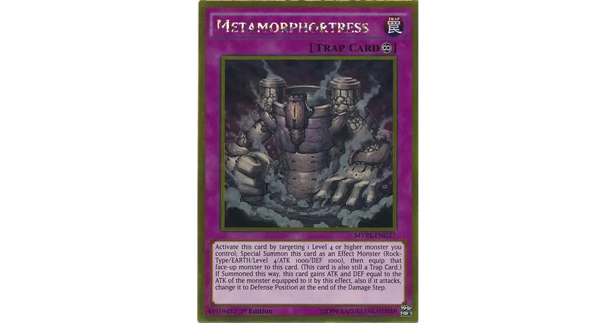Metamorphortress - MVP1-ENG27 - Gold Rare 1st Edition