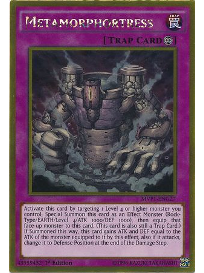 Metamorphortress - MVP1-ENG27 - Gold Rare 1st Edition 1