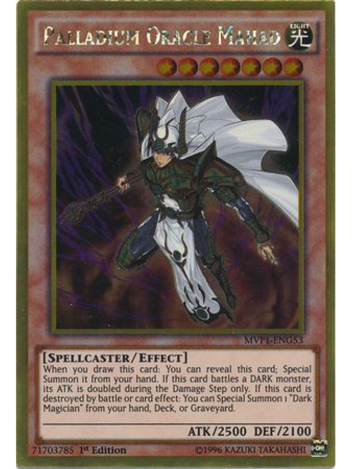 Palladium Oracle Mahad - MVP1-ENG53 - Gold Rare 1st Edition 1