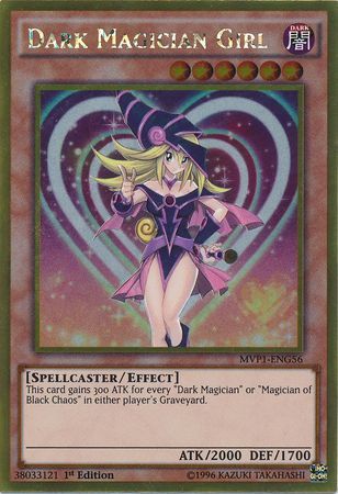 Dark Magician Girl - MVP1-ENG56 - Gold Rare 1st Edition