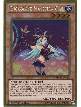 Chocolate Magician Girl - MVP1-ENG52 - Gold Rare 1st Edition