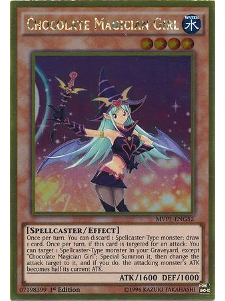 Chocolate Magician Girl - MVP1-ENG52 - Gold Rare 1st Edition 1