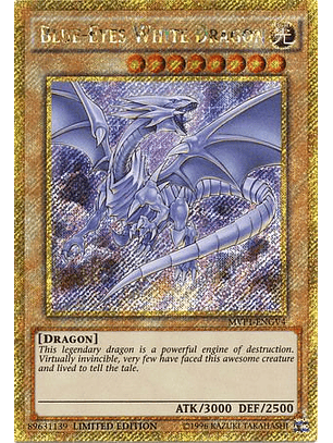 Blue-Eyes White Dragon - MVP1-ENGV4 - Gold Secret Rare 1st Edition