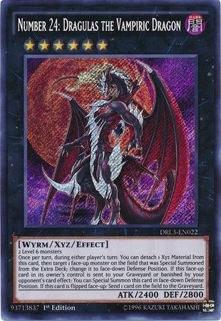 Number 24: Dragulas the Vampiric Dragon - DRL3-EN022 - Secret Rare 1st Edition