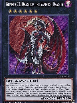 Number 24: Dragulas the Vampiric Dragon - DRL3-EN022 - Secret Rare 1st Edition